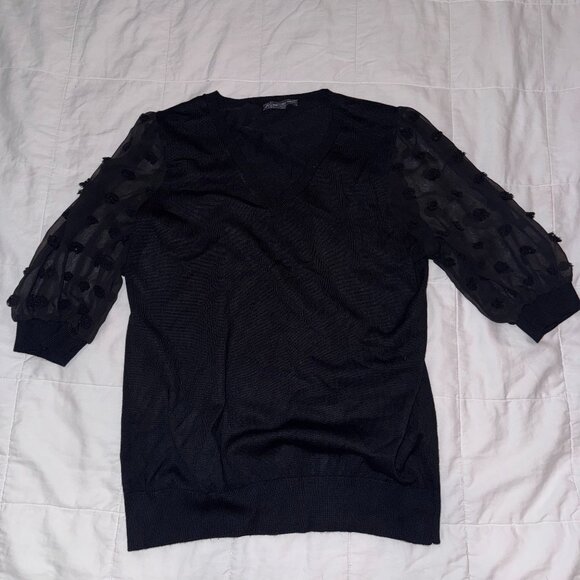 Black half sleeve sweater - Picture 1 of 2
